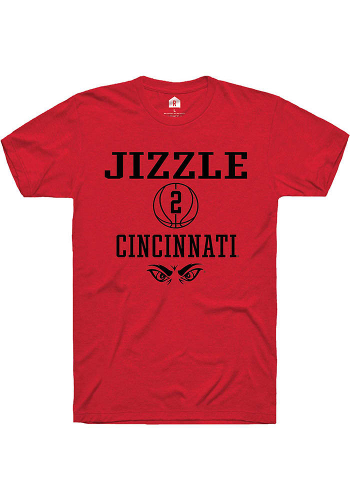 Jizzle James Cincinnati Bearcats Red Rally NIL Sport Icon Short Sleeve T Shirt
