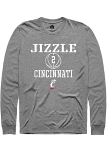 Jizzle James Rally Mens Graphite Cincinnati Bearcats NIL Sport Icon Tee