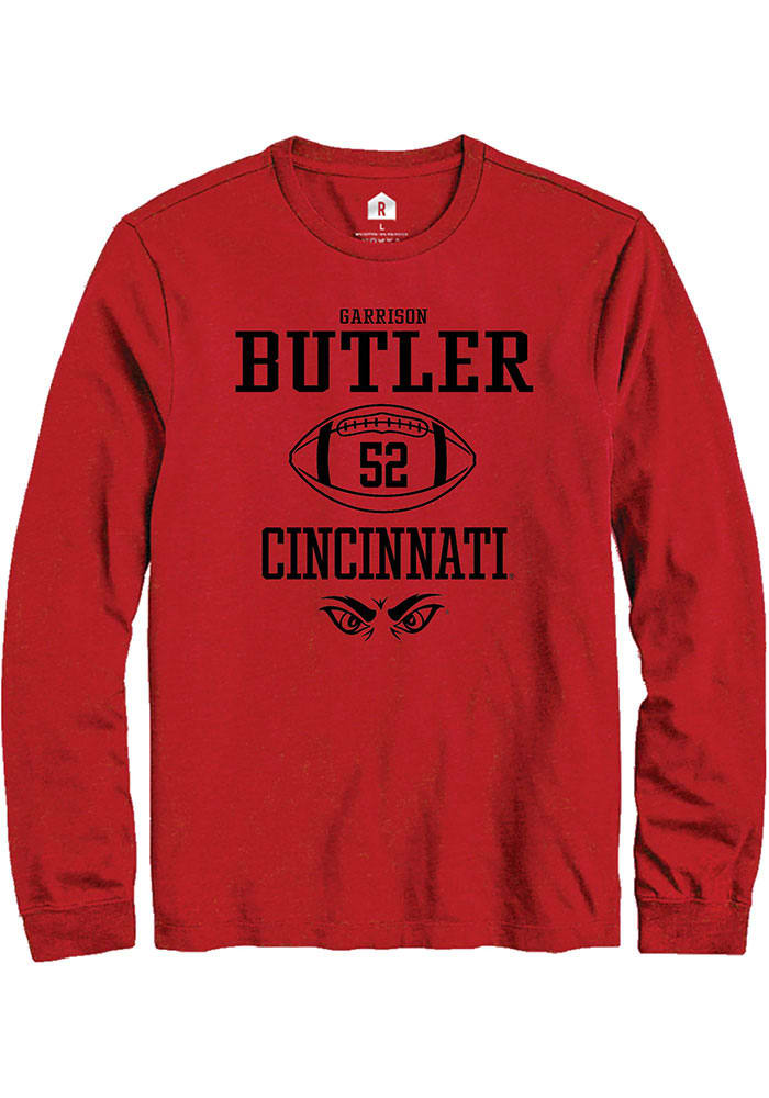 Garrison Butler Cincinnati Bearcats Red Rally NIL Sport Icon Long Sleeve T Shirt