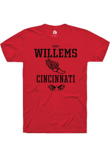 Orry Willems Red Cincinnati Bearcats NIL Sport Icon Short Sleeve T Shirt
