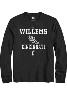 Orry Willems Rally Mens Black Cincinnati Bearcats NIL Sport Icon Tee