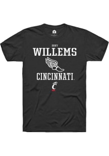 Orry Willems Black Cincinnati Bearcats NIL Sport Icon Short Sleeve T Shirt