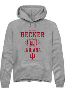Charlie Becker  Rally Indiana Hoosiers Mens Graphite NIL Sport Icon Long Sleeve Hoodie