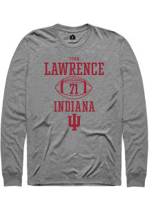 Evan Lawrence Rally Mens Graphite Indiana Hoosiers NIL Sport Icon Tee