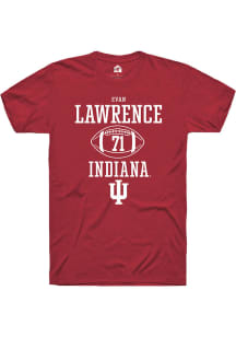 Evan Lawrence Red Indiana Hoosiers NIL Sport Icon Short Sleeve T Shirt