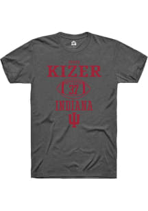 Heath Kizer Dark Grey Indiana Hoosiers NIL Sport Icon Short Sleeve T Shirt