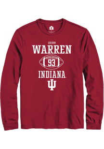 Quinn Warren Rally Mens Red Indiana Hoosiers NIL Sport Icon Tee