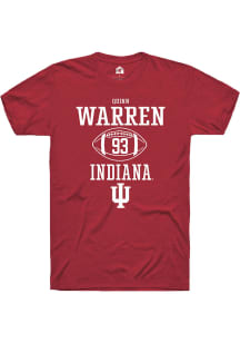 Quinn Warren Red Indiana Hoosiers NIL Sport Icon Short Sleeve T Shirt