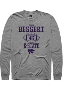 Keane Bessert Rally Mens Graphite K-State Wildcats NIL Sport Icon Tee