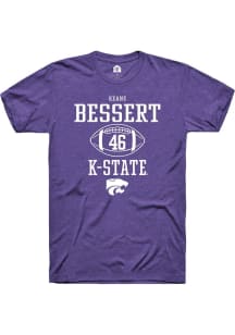 Keane Bessert Purple K-State Wildcats NIL Sport Icon Short Sleeve T Shirt