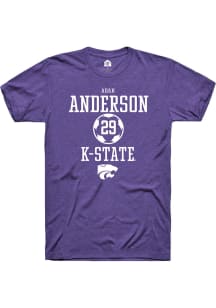 Adah Anderson Purple K-State Wildcats NIL Sport Icon Short Sleeve T Shirt