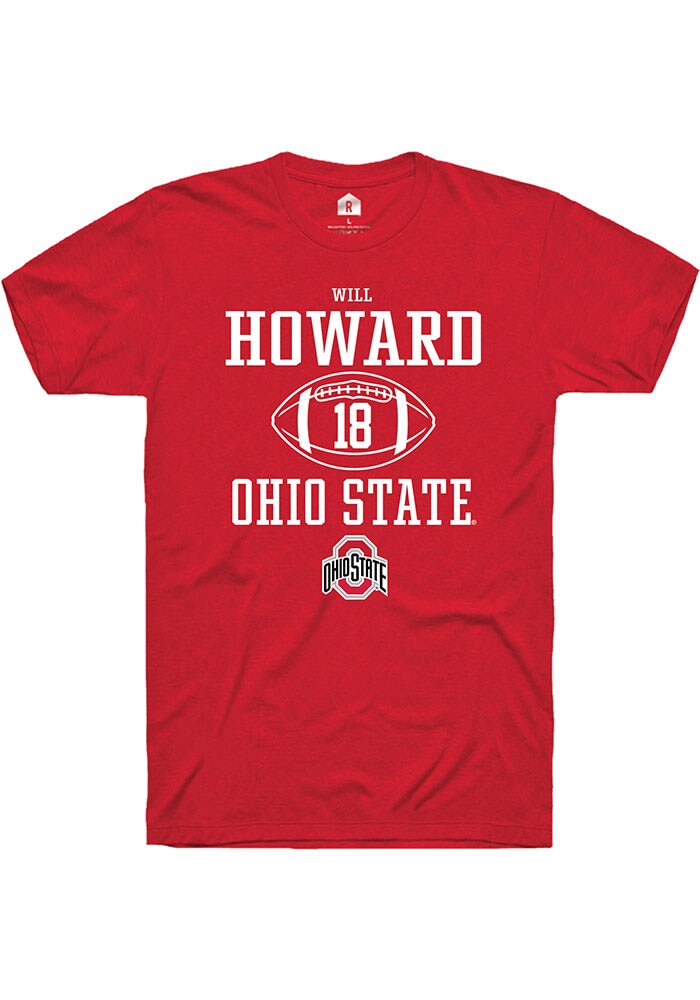 Will Howard Ohio State Buckeyes Rally NIL Sport Icon Short Sleeve T Shirt