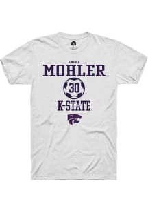 Andra Mohler White K-State Wildcats NIL Sport Icon Short Sleeve T Shirt