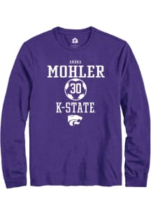 Andra Mohler Rally Mens Purple K-State Wildcats NIL Sport Icon Tee