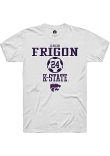 Jericho Frigon White K-State Wildcats NIL Sport Icon Short Sleeve T Shirt