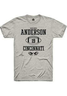 Dakarai Anderson Ash Cincinnati Bearcats NIL Sport Icon Short Sleeve T Shirt