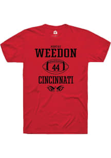 Montay Weedon Red Cincinnati Bearcats NIL Sport Icon Short Sleeve T Shirt