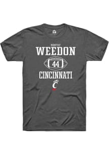 Montay Weedon Dark Grey Cincinnati Bearcats NIL Sport Icon Short Sleeve T Shirt