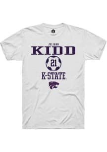 Juliann Kidd White K-State Wildcats NIL Sport Icon Short Sleeve T Shirt