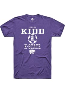 Juliann Kidd Purple K-State Wildcats NIL Sport Icon Short Sleeve T Shirt