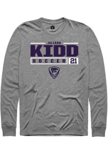 Juliann Kidd Rally Mens Graphite K-State Wildcats NIL Stacked Box Tee