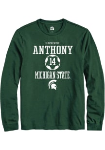 Mackenzie Anthony Rally Mens Green Michigan State Spartans NIL Sport Icon Tee