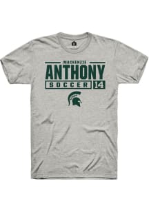 Mackenzie Anthony Ash Michigan State Spartans NIL Stacked Box Short Sleeve T Shirt