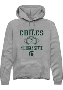 Aidan Chiles  Rally Michigan State Spartans Mens Graphite NIL Sport Icon Long Sleeve Hoodie