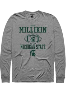 David Millikin Rally Mens Graphite Michigan State Spartans NIL Sport Icon Tee