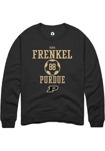 Dina Frenkel Rally Mens Black Purdue Boilermakers NIL Sport Icon Crew Sweatshirt