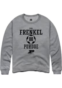 Dina Frenkel Rally Mens Graphite Purdue Boilermakers NIL Sport Icon Crew Sweatshirt