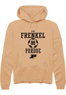 Dina Frenkel Rally Mens Gold Purdue Boilermakers NIL Sport Icon Hooded Sweatshirt