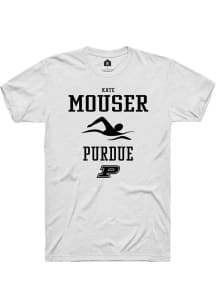 Kate Mouser White Purdue Boilermakers NIL Sport Icon Short Sleeve T Shirt