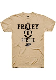 Lexi Fraley Gold Purdue Boilermakers NIL Sport Icon Short Sleeve T Shirt