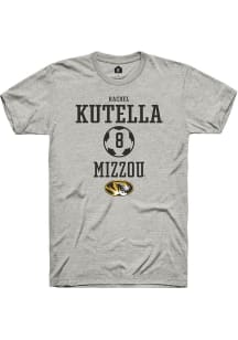 Rachel Kutella  Missouri Tigers Ash Rally NIL Sport Icon Short Sleeve T Shirt