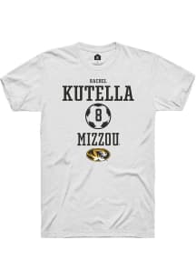 Rachel Kutella  Missouri Tigers White Rally NIL Sport Icon Short Sleeve T Shirt