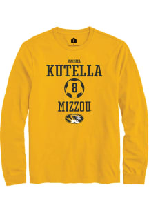 Rachel Kutella  Missouri Tigers Gold Rally NIL Sport Icon Long Sleeve T Shirt