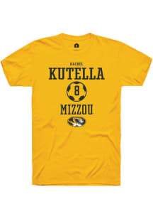 Rachel Kutella  Missouri Tigers Gold Rally NIL Sport Icon Short Sleeve T Shirt