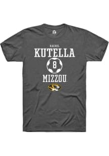 Rachel Kutella  Missouri Tigers Dark Grey Rally NIL Sport Icon Short Sleeve T Shirt