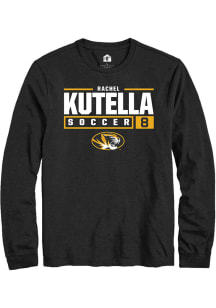 Rachel Kutella  Missouri Tigers Black Rally NIL Stacked Box Long Sleeve T Shirt