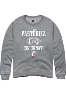 Aiden Pastoriza  Rally Cincinnati Bearcats Mens Graphite NIL Sport Icon Long Sleeve Crew Sweatsh..