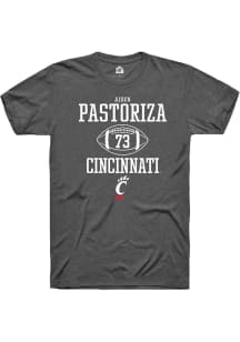 Aiden Pastoriza Dark Grey Cincinnati Bearcats NIL Sport Icon Short Sleeve T Shirt