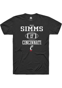 Brian Simms Black Cincinnati Bearcats NIL Sport Icon Short Sleeve T Shirt