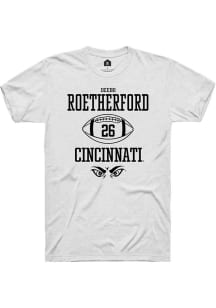 Deebo Roetherford  Cincinnati Bearcats White Rally NIL Sport Icon Short Sleeve T Shirt