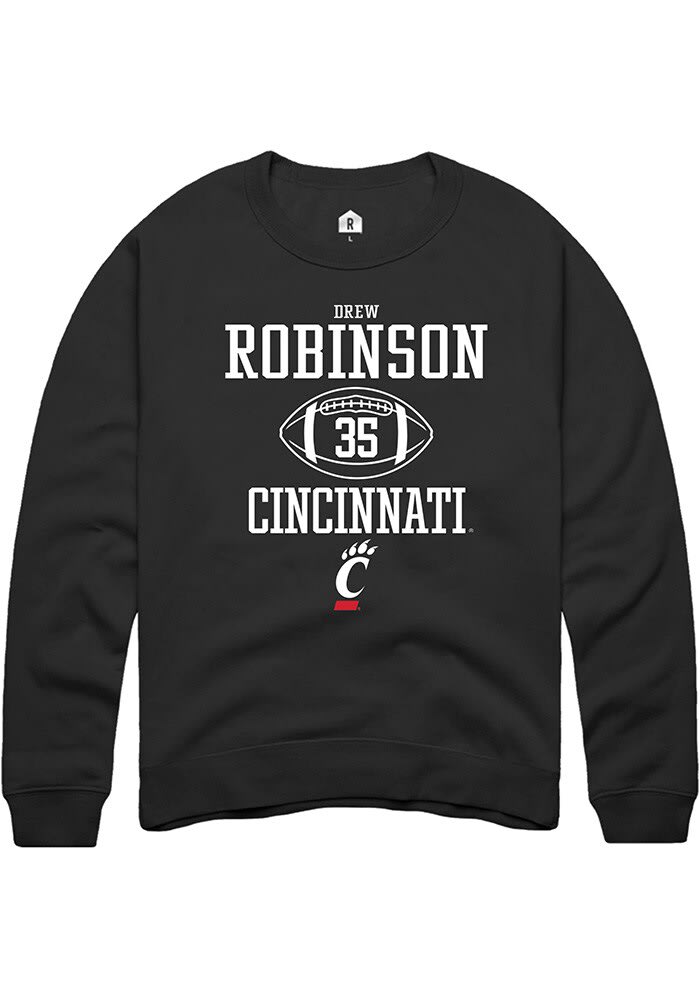 Drew Robinson Rally Cincinnati Bearcats Mens NIL Sport Icon Long Sleeve Crew Sweatshirt