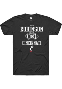 Drew Robinson  Cincinnati Bearcats Black Rally NIL Sport Icon Short Sleeve T Shirt