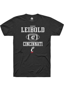 George Leibold  Cincinnati Bearcats Black Rally NIL Sport Icon Short Sleeve T Shirt