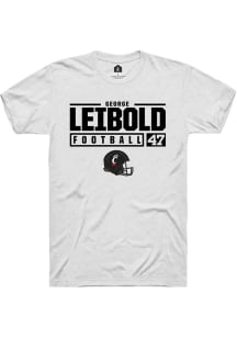 George Leibold  Cincinnati Bearcats White Rally NIL Stacked Box Short Sleeve T Shirt