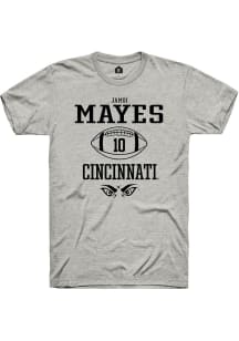 Jamoi Mayes Ash Cincinnati Bearcats NIL Sport Icon Short Sleeve T Shirt