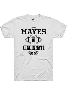 Jamoi Mayes White Cincinnati Bearcats NIL Sport Icon Short Sleeve T Shirt